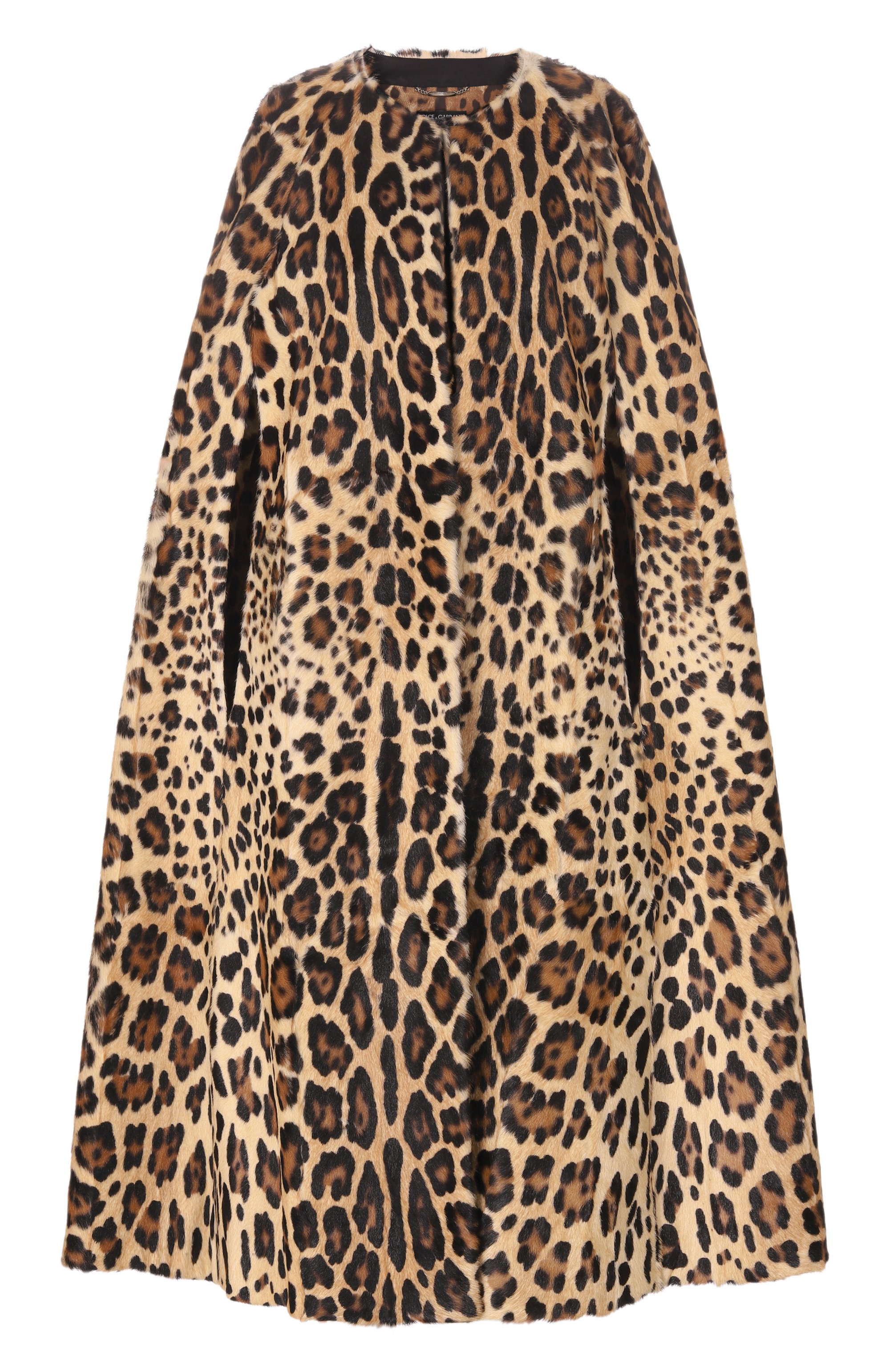 Накидка из козы DOLCE & GABBANA леопардового цвета по цене 2310000 руб., арт. F0Y15F/FUP9H, фото 1 Накидка из козы DOLCE & GABBANA, арт. F0Y15F/FUP9H, фото 1