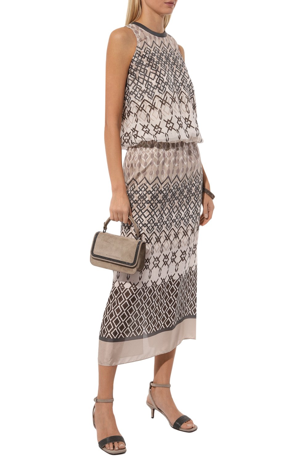 Шелковая юбка BRUNELLO CUCINELLI, арт. MP00SG3623, фото 2