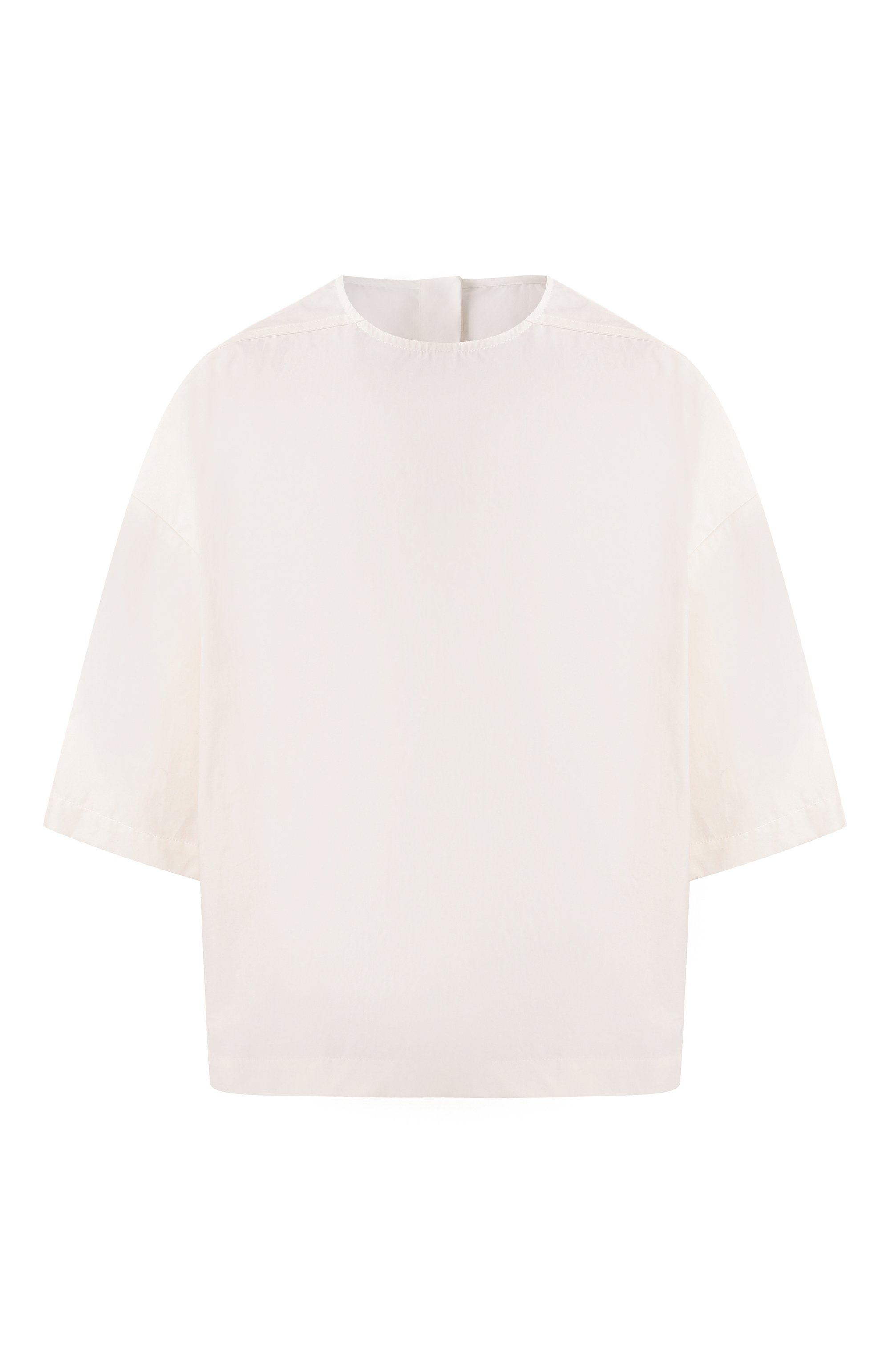 Хлопковый топ RICK OWENS белого цвета по цене 69300 руб., арт. RP01E7230/P, фото 1 Хлопковый топ RICK OWENS, арт. RP01E7230/P, фото 1