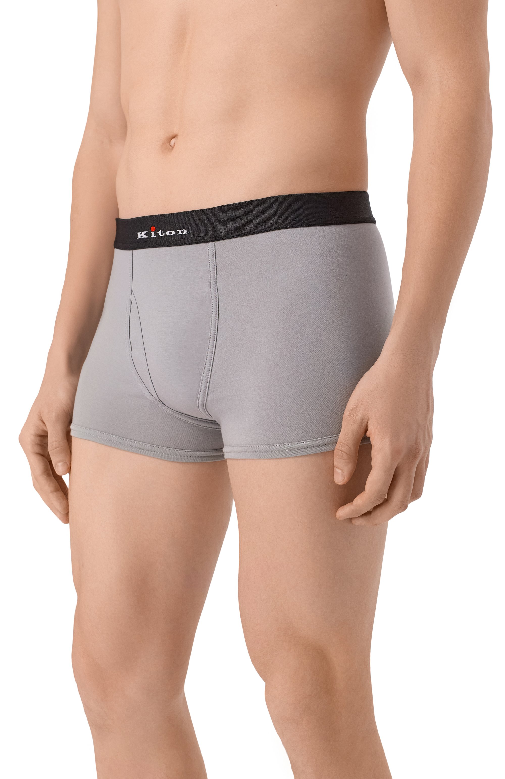 Хлопковые боксеры KITON серого цвета по цене 26100 руб., арт. UNWBX16K0727H08, фото 2 Хлопковые боксеры KITON, арт. UNWBX16K0727H08, фото 2