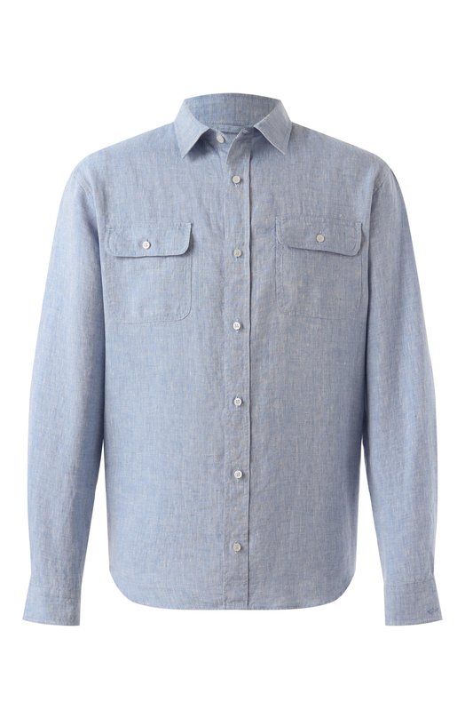 Льняная рубашка Paul&Shark 25413252/S Голубой 25413252/S