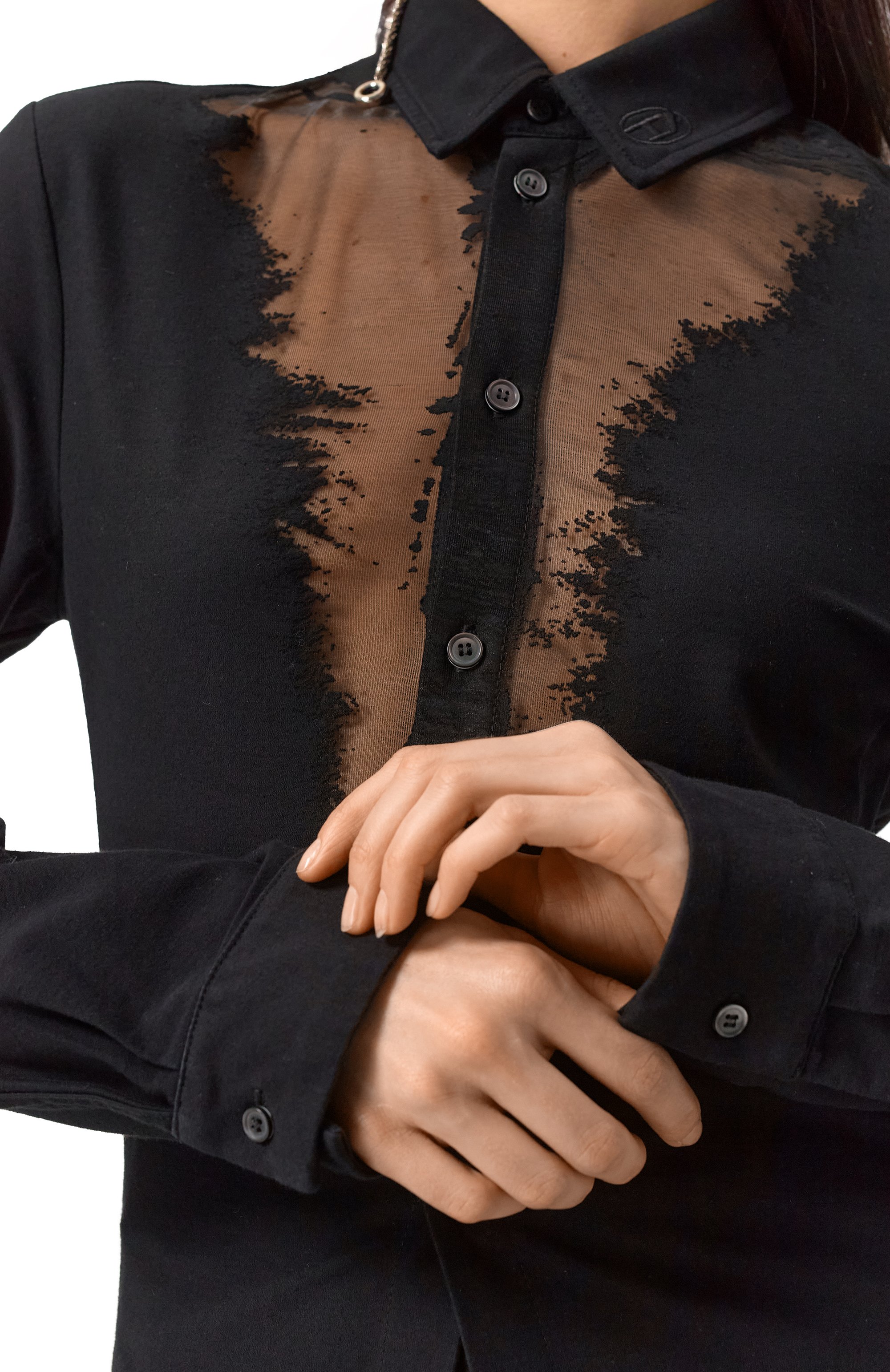 Хлопковая рубашка DIESEL, арт. A16393/0SHAY, фото 5