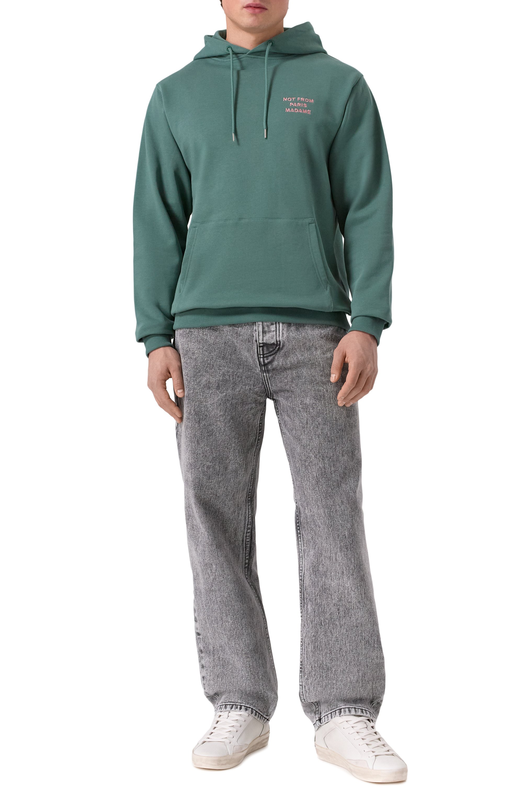 Хлопковое худи DROLE DE MONSIEUR, арт. E-H0162-C0127-DGN, фото 2
