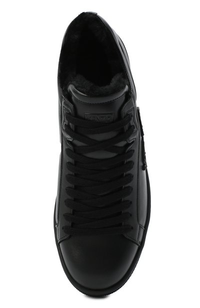 Кожаные кеды KENZO черного цвета по цене 39050 руб., арт. FA65SN125L50, фото 5 Кожаные кеды KENZO, арт. FA65SN125L50, фото 5