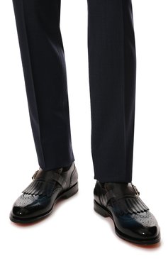 Кожаные монки SANTONI, арт. MCCG17747MC8HLURU19, фот�о 1