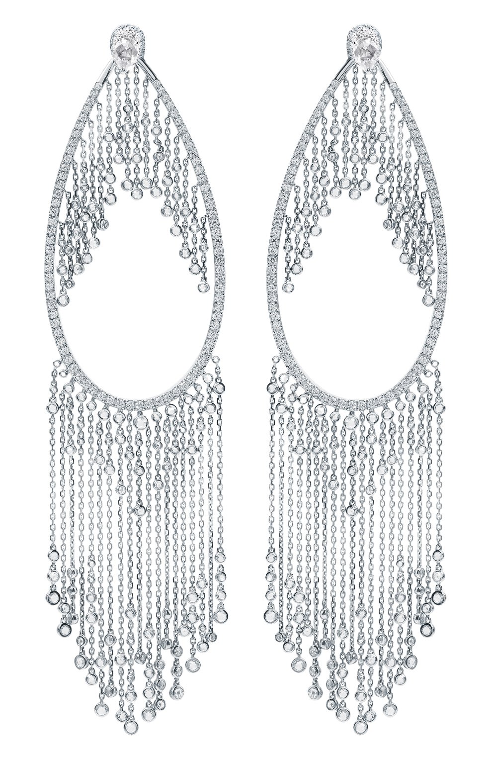 Серьги MIKE JOSEPH бесцветного цвета по цене 3536250 руб., арт. EAR219(W), фото 1 Серьги MIKE JOSEPH, арт. EAR219(W), фото 1