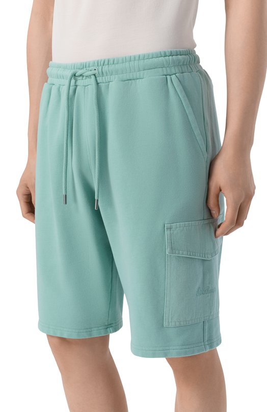 Хлопковые шорты MC2 Saint Barth ARG0001-00160L/ARG0 Зелёный  ARG0001-00160L/ARG0 Фото 3