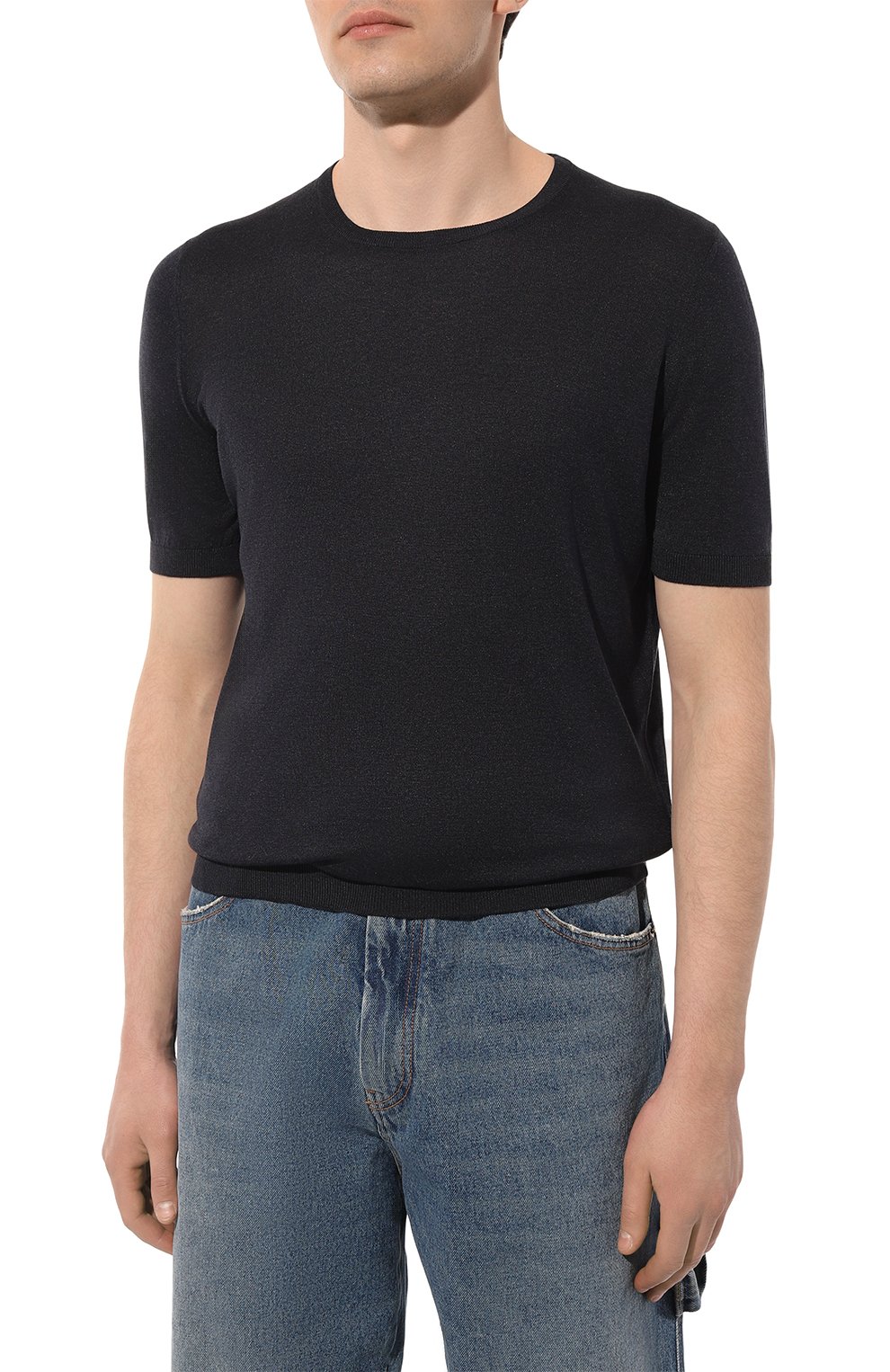 Шелковый джемпер ANDREA CAMPAGNA, арт. 43112/23503, фото 3