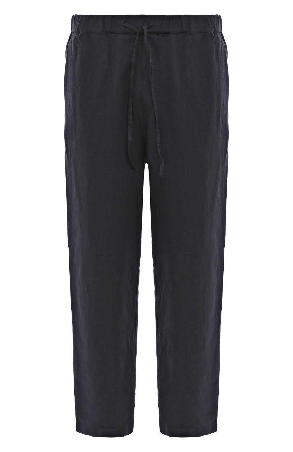 Льняные брюки 120% LINO темно-синего цвета по цене 34400 руб., арт. Y0M29CK/0000253/000, фото 1 Льняные брюки 120% LINO, арт. Y0M29CK/0000253/000, фото 1