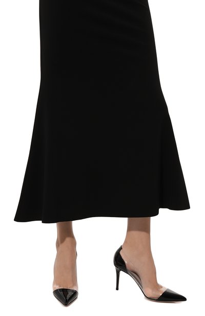 Комбинированные туфли plexi 85 GIANVITO ROSSI, арт. G20938.85RIC.VGLNETR, фото 3