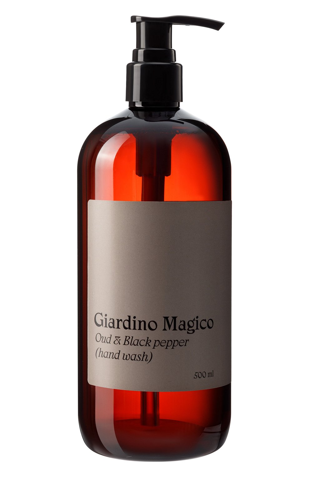 Жидкое мыло для рук уд и чёрный перец (500ml) GIARDINO MAGICO бесцветного цвета по цене 2200 руб., арт. 4673728590090, фото 1 Жидкое мыло для рук уд и чёрный перец (500ml) GIARDINO MAGICO, арт. 4673728590090, фото 1