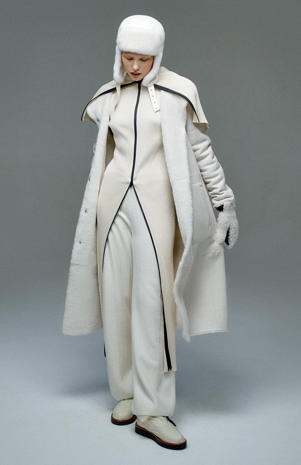 Хлопковое платье JIL SANDER кремового цвета по цене 188500 руб., арт. JSCT759054-WTY24308, фото 6 Хлопковое платье JIL SANDER, арт. JSCT759054-WTY24308, фото 6