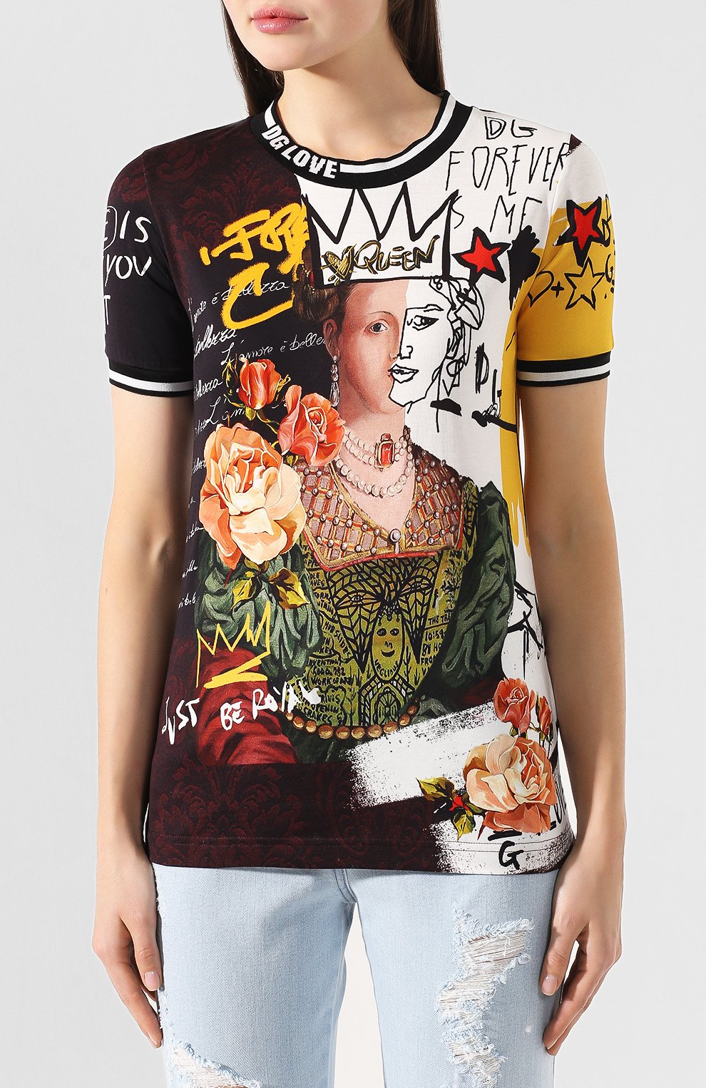 Хлопковая футболка DOLCE & GABBANA, арт. F8L39T/G7TLY, фото 3