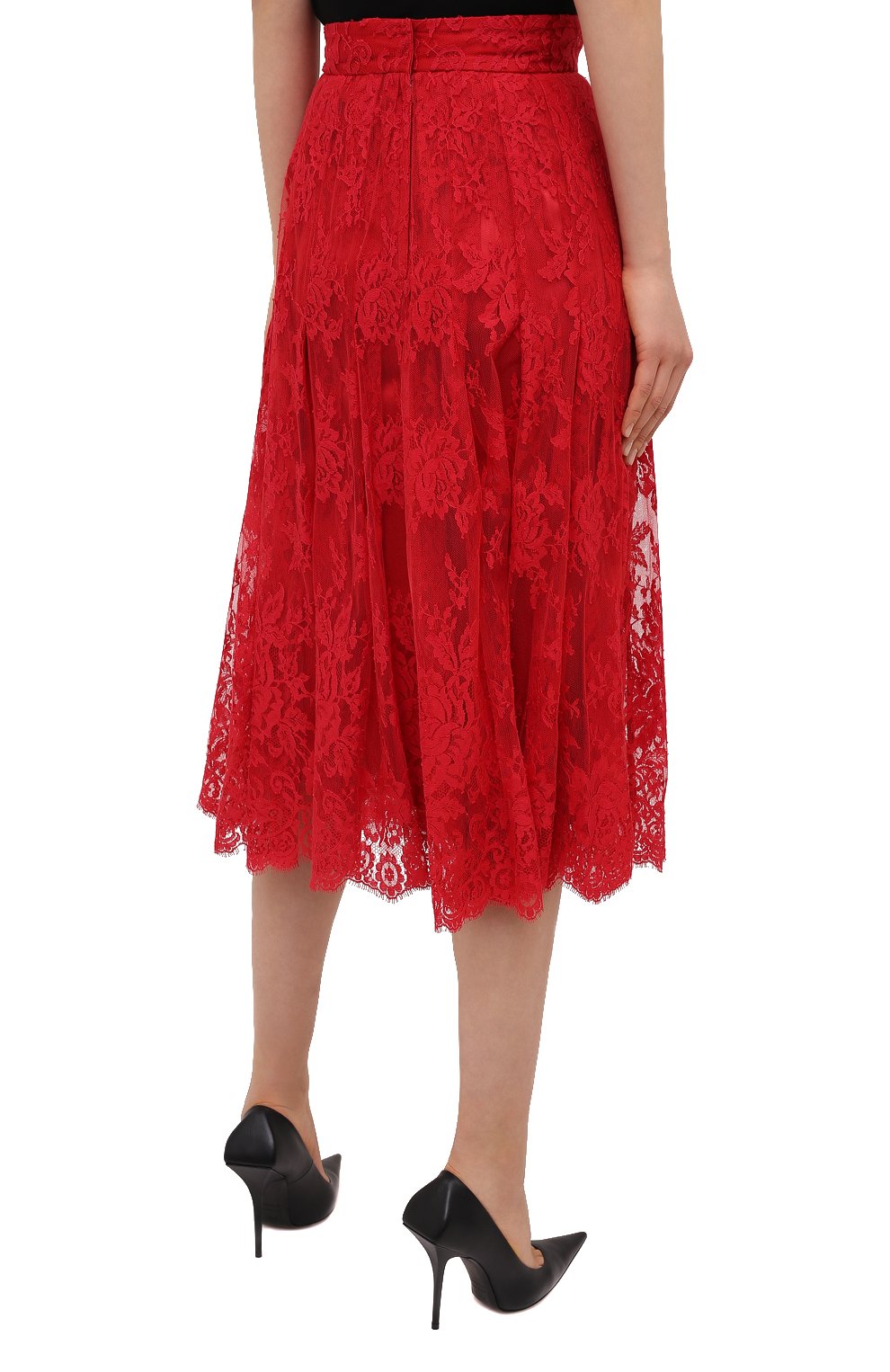 Юбка DOLCE & GABBANA красного цвета по цене 191500 руб., арт. F4BR5T/HLMJ8, фото 4 Юбка DOLCE & GABBANA, арт. F4BR5T/HLMJ8, фото 4