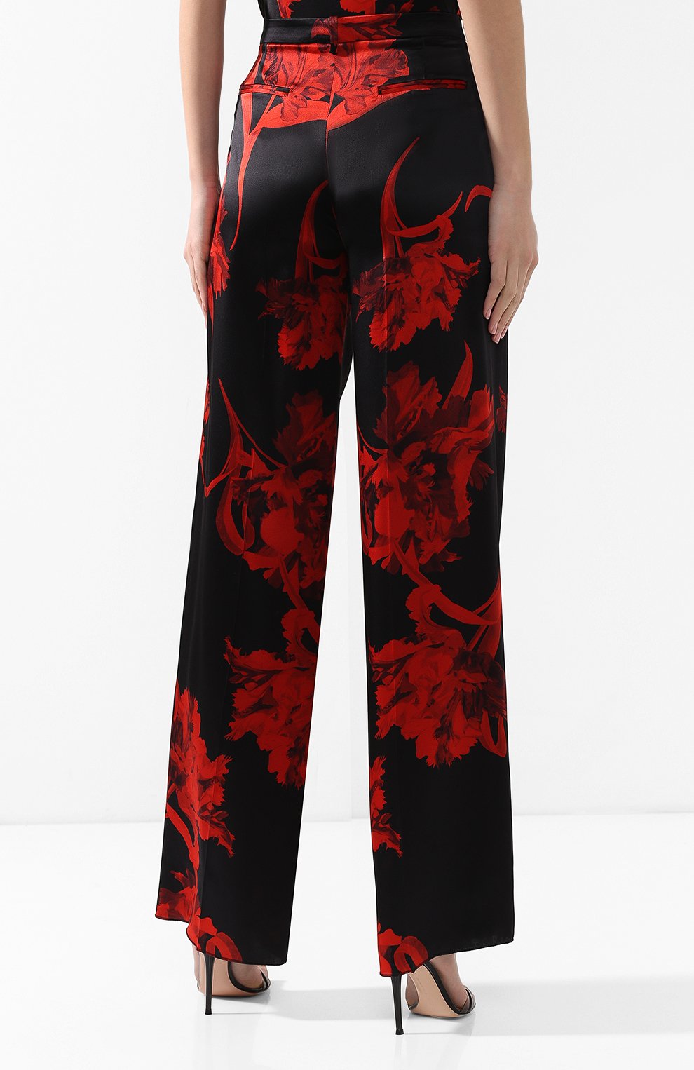 Шелковые брюки ROBERTO CAVALLI, арт. IQT216/SZP68, фото 4