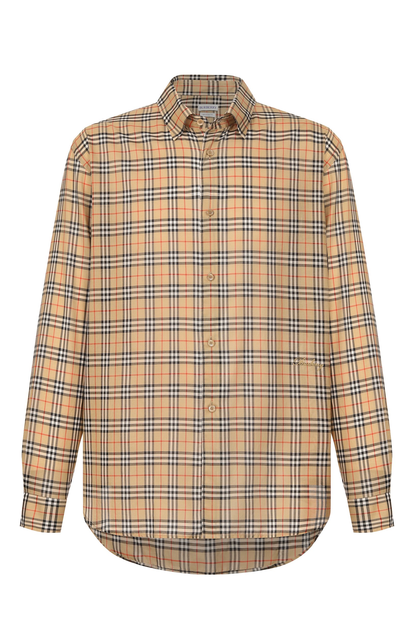 Хлопковая р убашка BURBERRY, арт. 8130238, фото 1