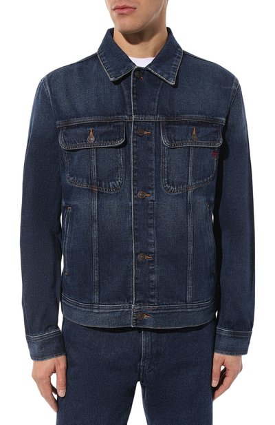 Джинсовая куртка DIESEL синего цвета по цене 31150 руб., арт. A03885/09B88, фото 3 Джинсовая куртка DIESEL, арт. A03885/09B88, фото 3