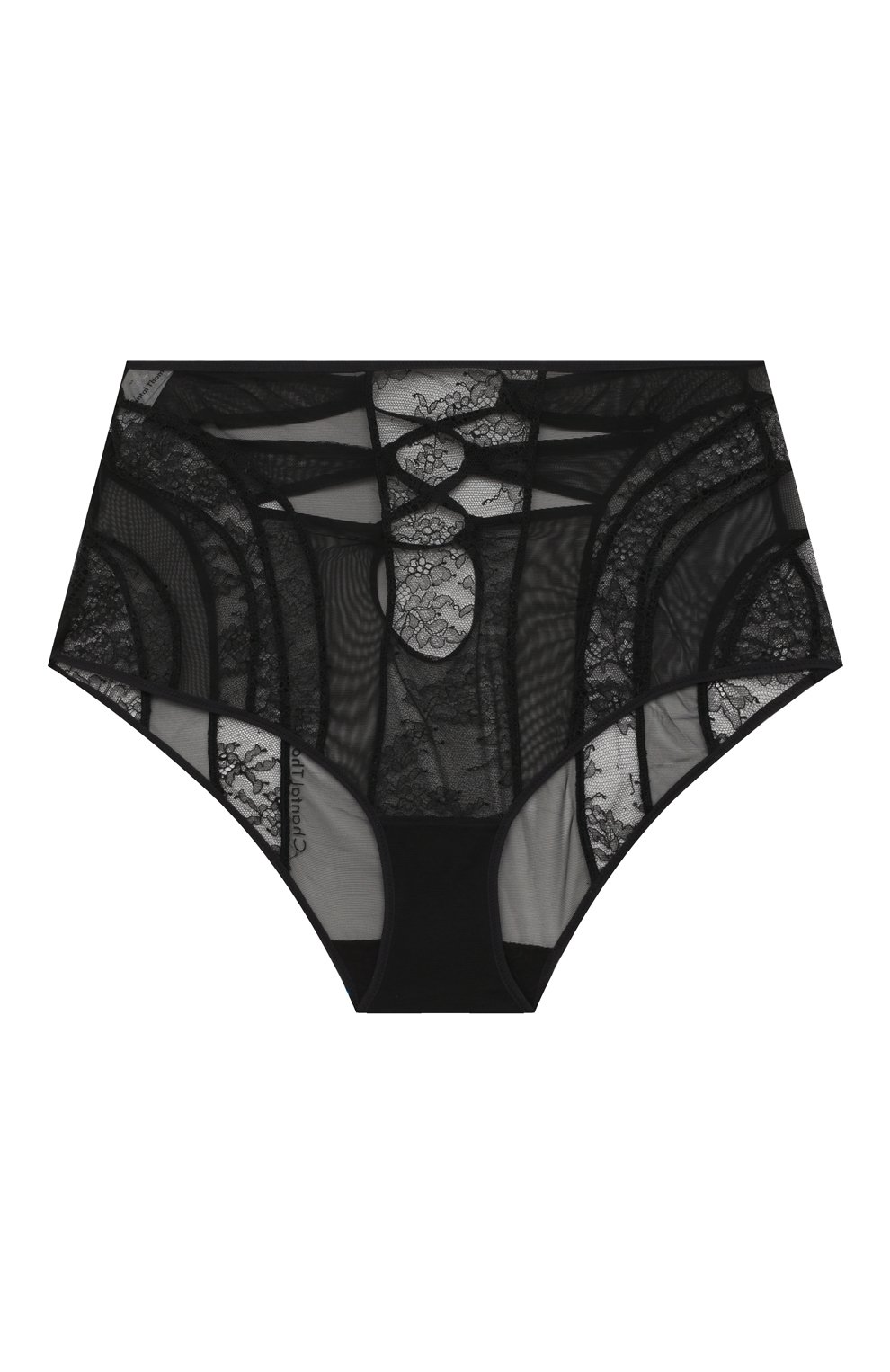 Трусы-слипы с завышенной талией CHANTAL THOMASS черного цвета по цене 11630 руб., арт. T01F40, фото 1 Трусы-слипы с завышенной талией CHANTAL THOMASS, арт. T01F40, фото 1