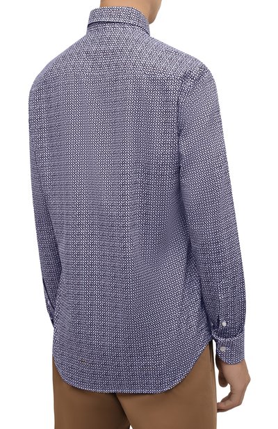 Хлопковая рубашка SONRISA синего цвета по цене 29150 руб., арт. IFI0R9/F6071, фото 4 Хлопковая рубашка SONRISA, арт. IFI0R9/F6071, фото 4