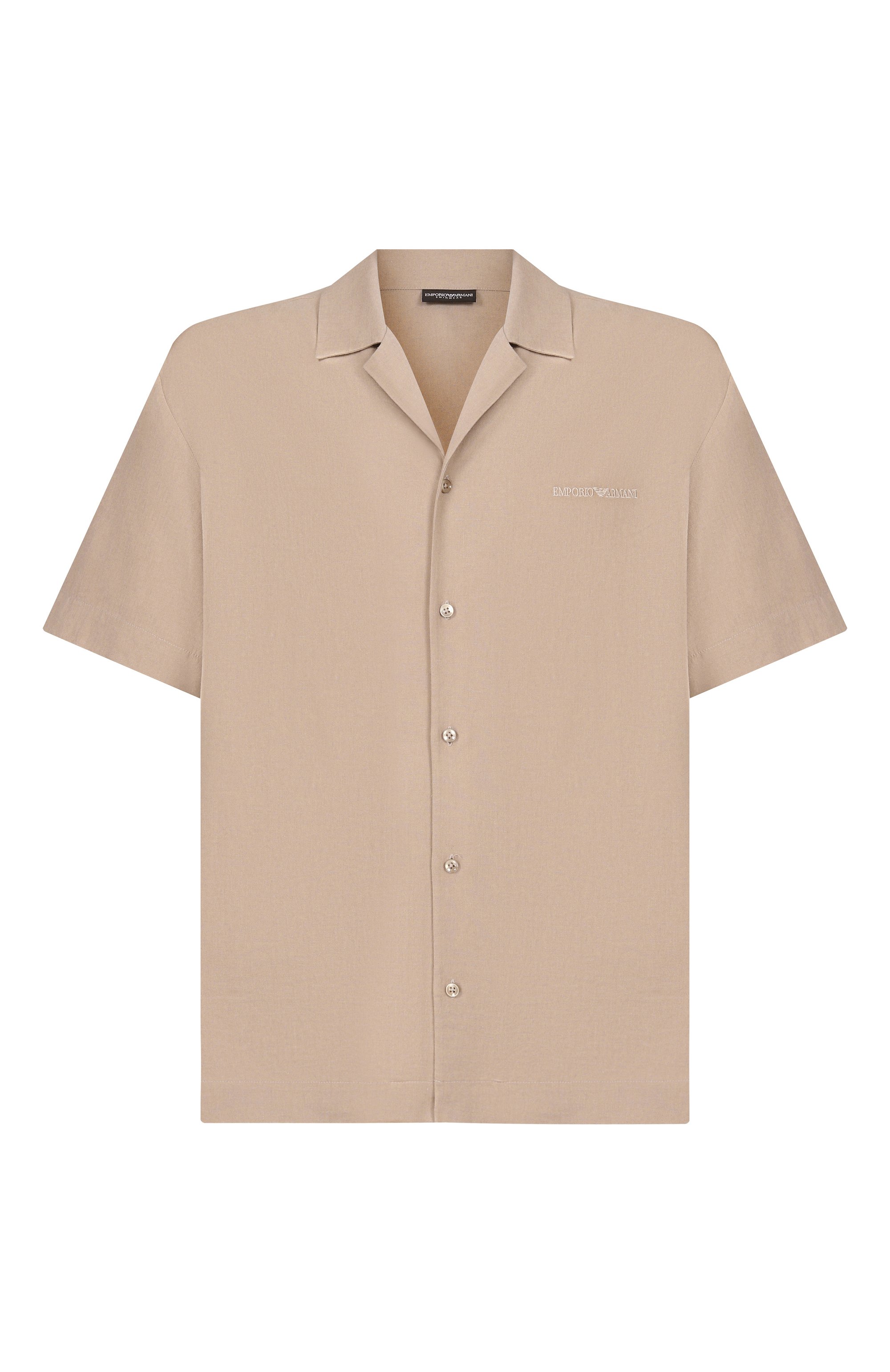 Рубашка изо льна и вискозы EMPORIO ARMANI, арт. EM000593/AF20590, фото 1