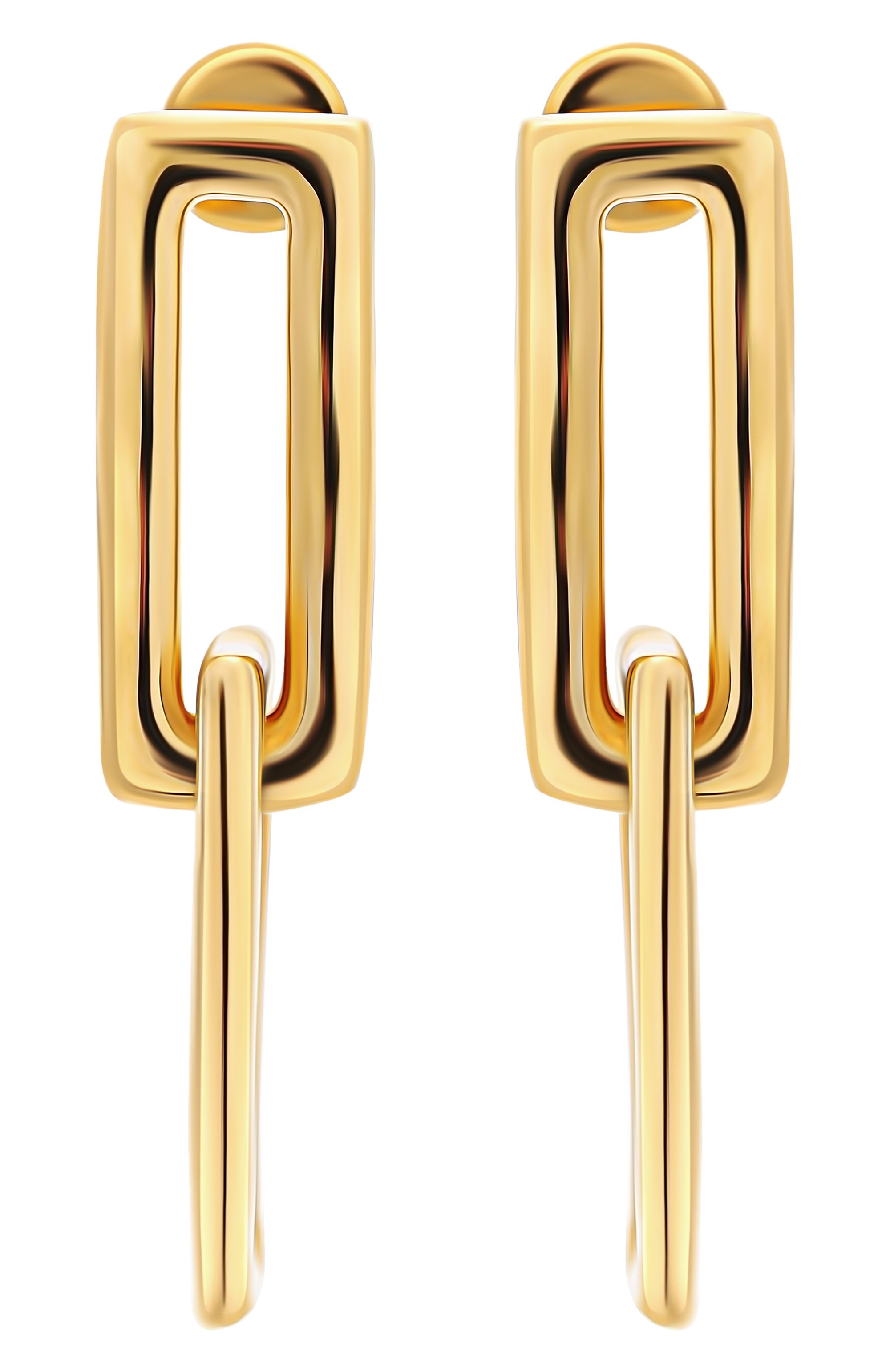 Серьги JIL SANDER золотого цвета по цене 61550 руб., арт. J11VG0242 P4877, фото 1 Серьги JIL SANDER, арт. J11VG0242 P4877, фото 1