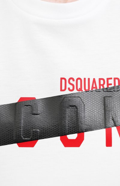 Хлопковая футболка DSQUARED2, арт. S80GC0029/S23009, фото 5