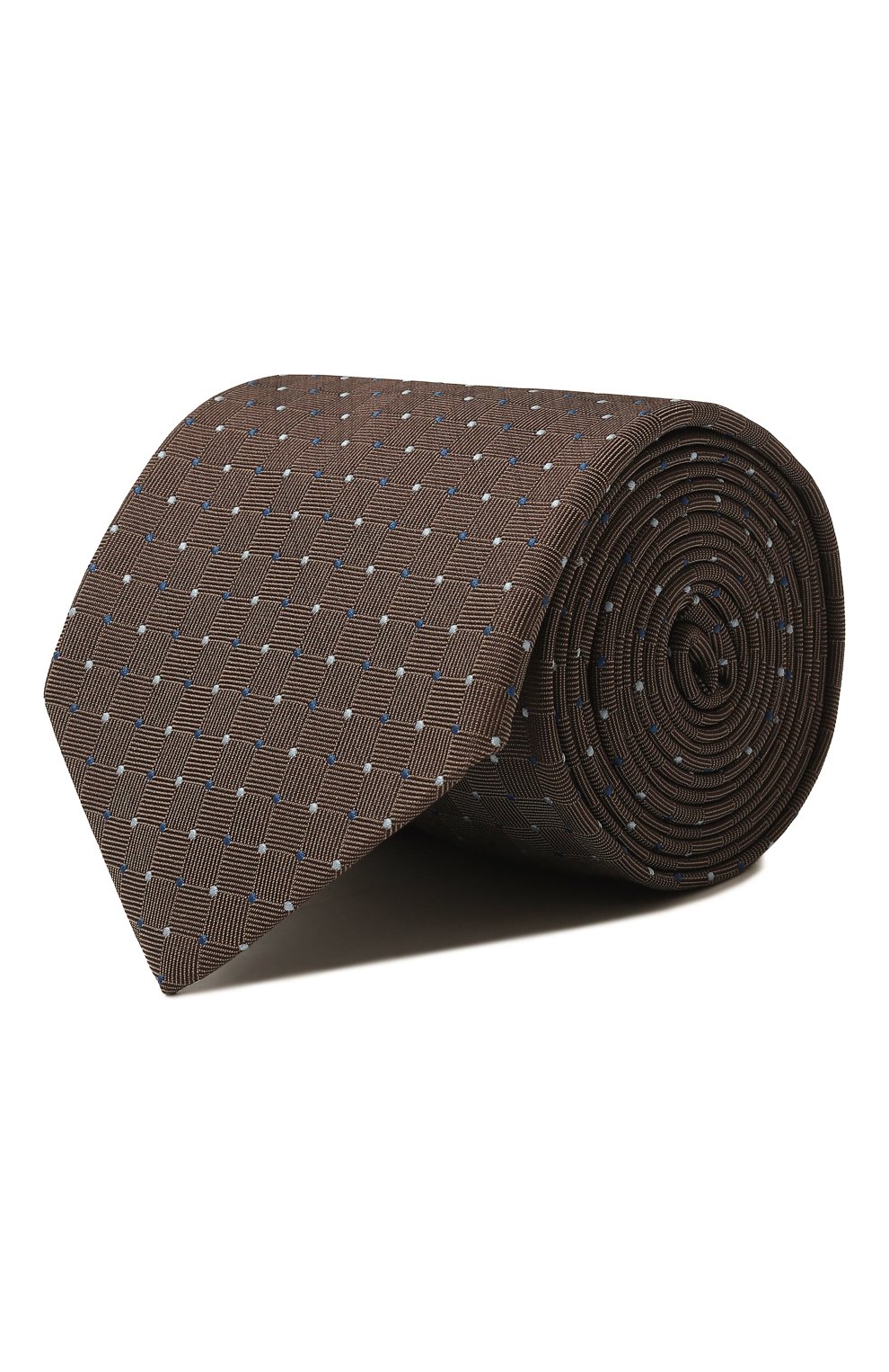Шелковый галстук BROUBACK коричневого цвета по цене 6795 руб., арт. TIE 8CM/SS24, фото 1 Шелковый галстук BROUBACK, арт. TIE 8CM/SS24, фото 1