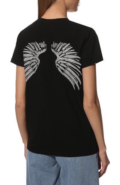 Женская хлопковая футболка SEVEN LAB, арт. T WINGS-G021 black