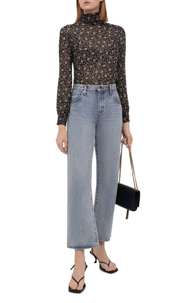 Шелковая блузка SAINT LAURENT, арт. 660870/Y5D08, фото 2