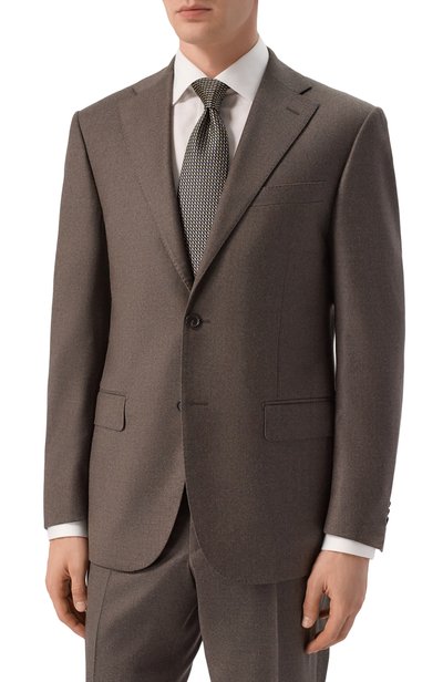 Шерстяной костюм CORNELIANI коричневого цвета по цене 173000 руб., арт. 286008/2A18581_SET, фото 2 Шерстяной костюм CORNELIANI, арт. 286008/2A18581_SET, фото 2