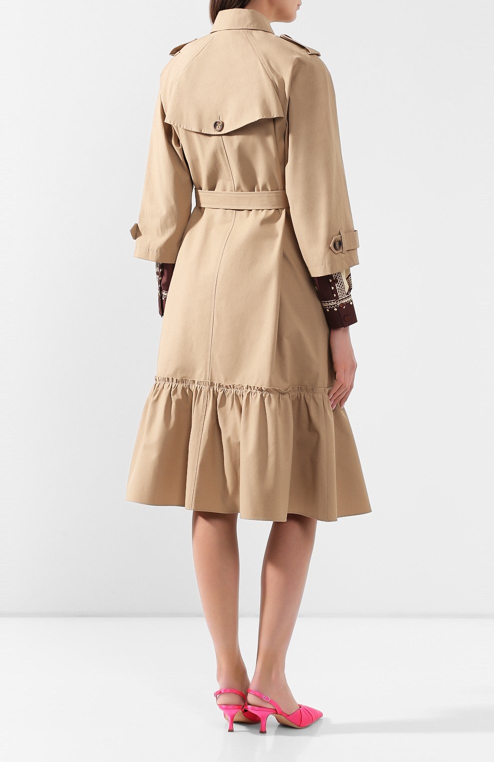 Хлопковый тренч REDVALENTINO, арт. TR0CHA60/4YM, фото 4