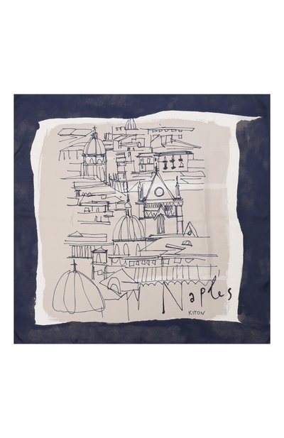 Шелковый платок KITON, арт. D53754XC5028, фото 4