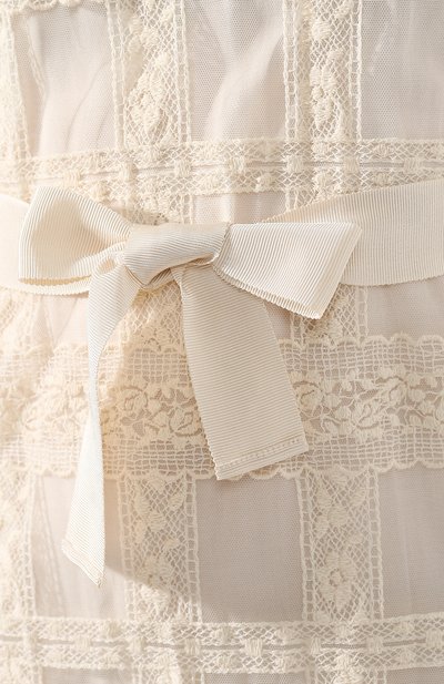 Платье из вискозы ERMANNO ERMANNO SCERVINO кремового цвета по цене 39950 руб., арт. 44 T AB66 TRI, фото 5 Платье из вискозы ERMANNO ERMANNO SCERVINO, арт. 44 T AB66 TRI, фото 5