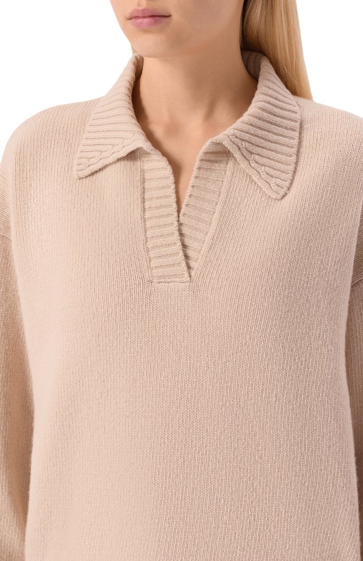 Шерстяной свитер Weekend Max Mara AGRE Кремовый  AGRE Фото 5