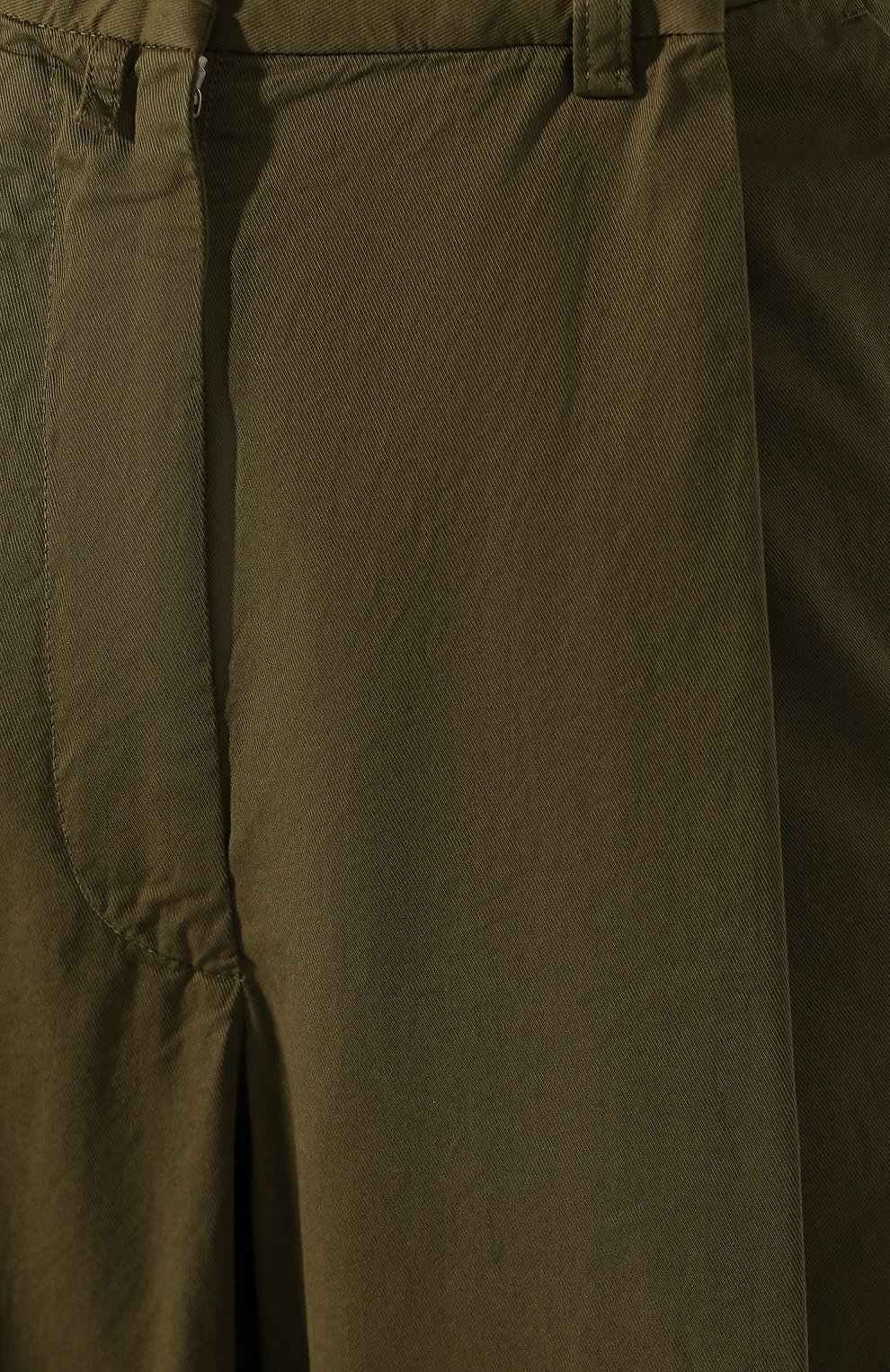 Хлопковые брюки DRIES VAN NOTEN хаки цвета по цене 37900 руб., арт. 201-30946-9291, фото 5 Хлопковые брюки DRIES VAN NOTEN, арт. 201-30946-9291, фото 5