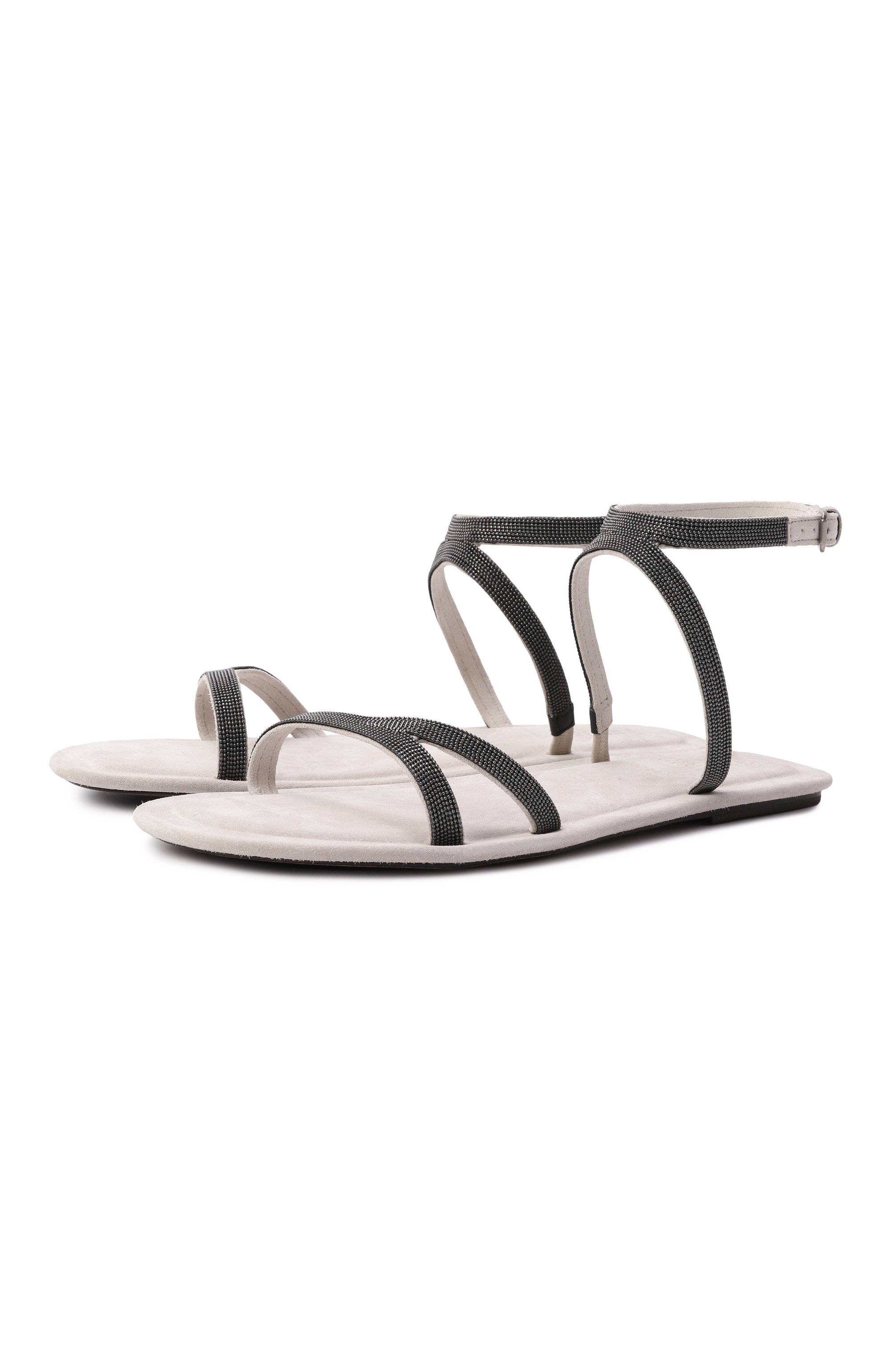 Замшевые сандалии BRUNELLO CUCINELLI, ар�т. MZSFC2889, фото 1