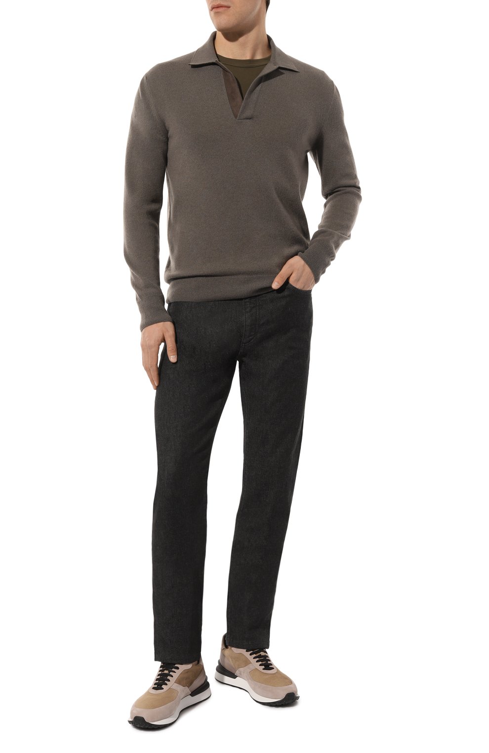 Кожаные кроссовки ZILLI, арт. H00-03AM1-035VS/HR01, фото 2