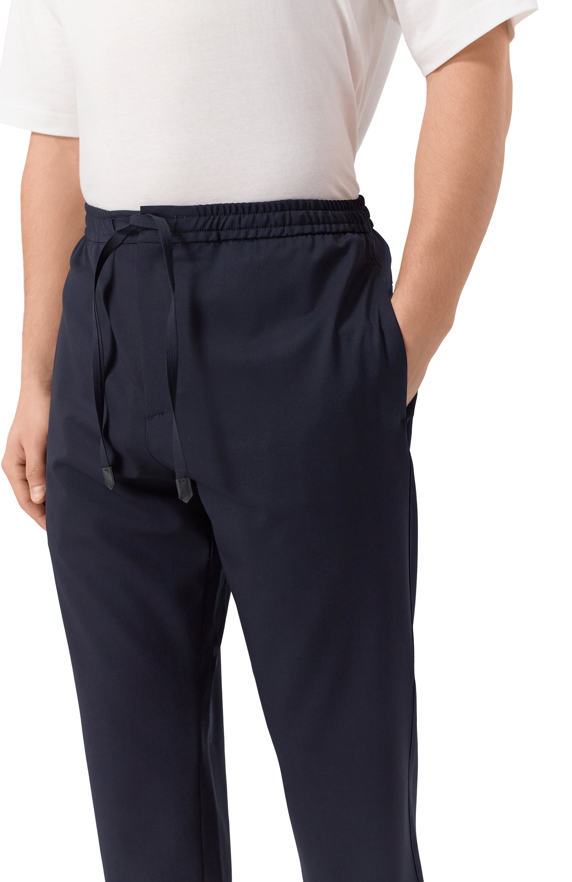 Шерстяные брюки CANALI темно-синего цвета по цене 66500 руб., арт. U7003/AS04998, фото 5 Шерстяные брюки CANALI, арт. U7003/AS04998, фото 5