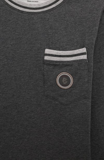 Хлопковый лонгслив BRUNELLO CUCINELLI, арт. B0B13T192A, фото 3