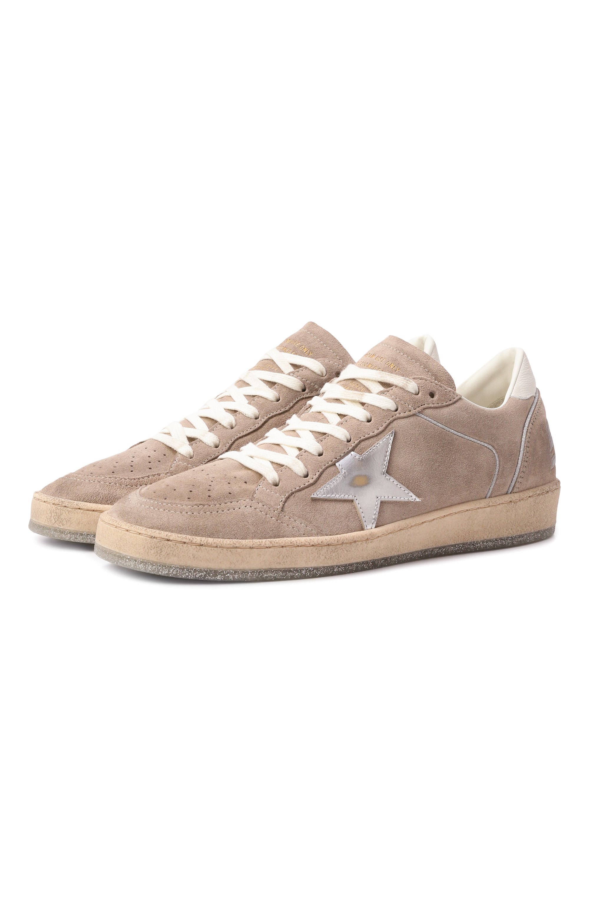 Замшевые кеды ball star GOLDEN GOOSE DELUXE BRAND, арт. GWF00327.F007265, фото 1