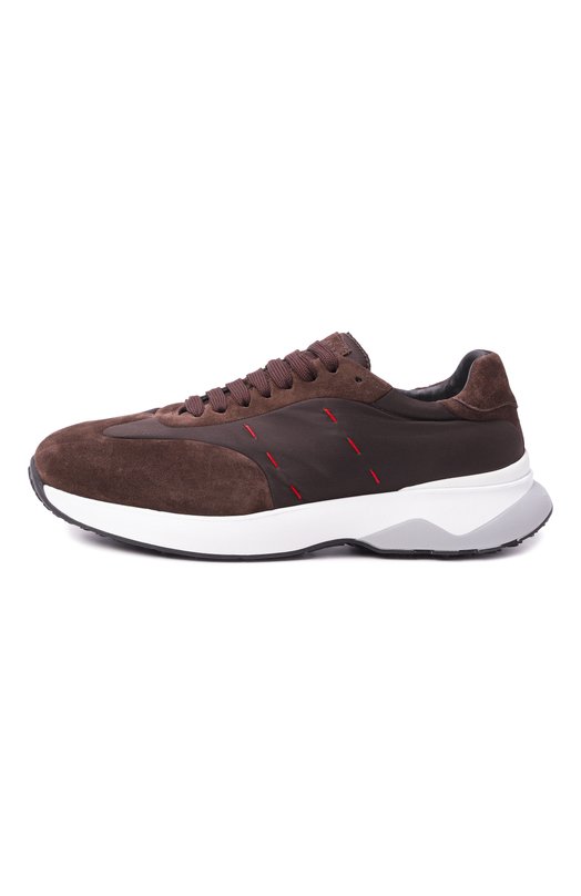 Комбинированные кроссовки Kiton USSA374N0133303 Коричневый  USSA374N0133303 Фото 4
