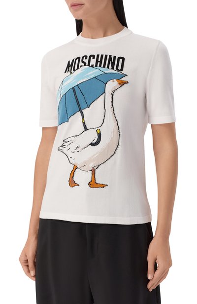 Хлопковый пуловер MOSCHINO, арт. J0919/5511, фото 3
