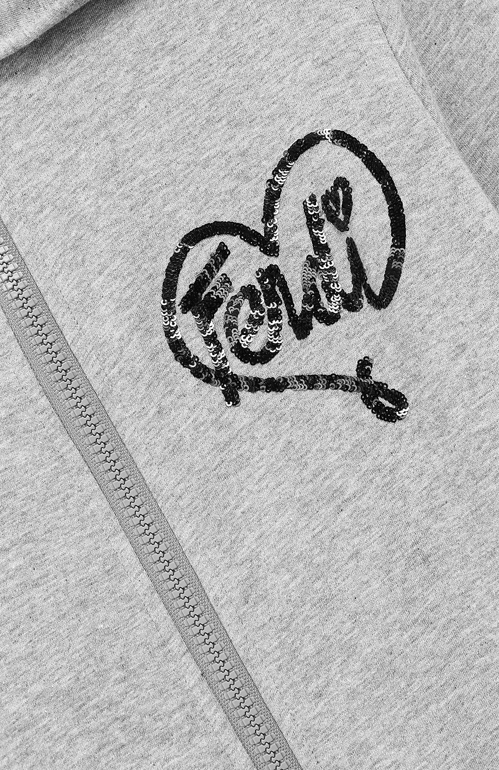 Хлопковый кардиган на молнии с капюшоном FENDI, арт. JFH061/A4RA/10A-12A, фото 3