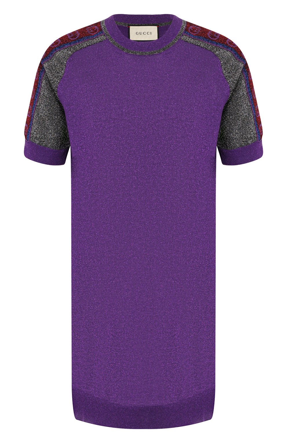 Шерстяное платье GUCCI фиолетового цвета по цене 99000 руб., арт. 579756/XKAQ9, фото 1 Шерстяное платье GUCCI, арт. 579756/XKAQ9, фото 1