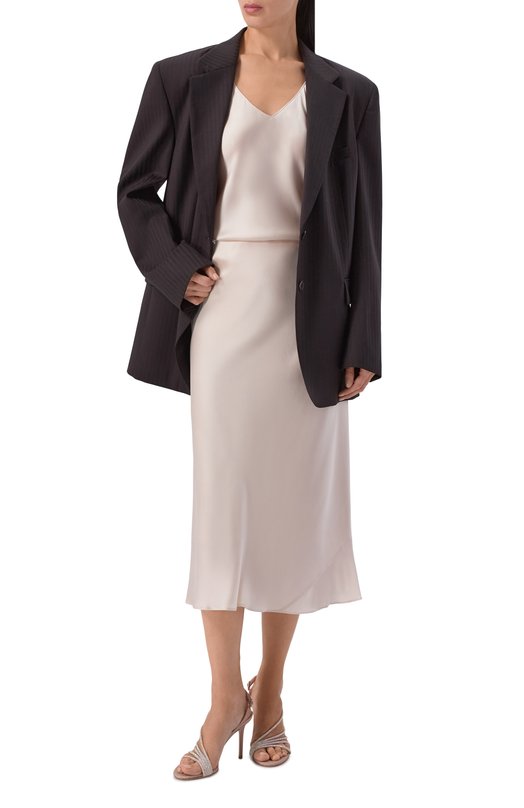 Атласная юбка Dorothee Schumacher 049504 Кремовый  049504 Фото 2