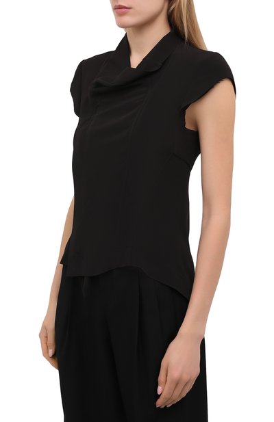 Жакет RICK OWENS черного цвета по цене 99800 руб., арт. RP21S3730/CC, фото 3 Жакет RICK OWENS, арт. RP21S3730/CC, фото 3