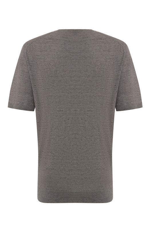 Джемпер изо льна и хлопка Il Borgo Cashmere MS55-726G0BIG P Серый  MS55-726G0BIG P Фото 2