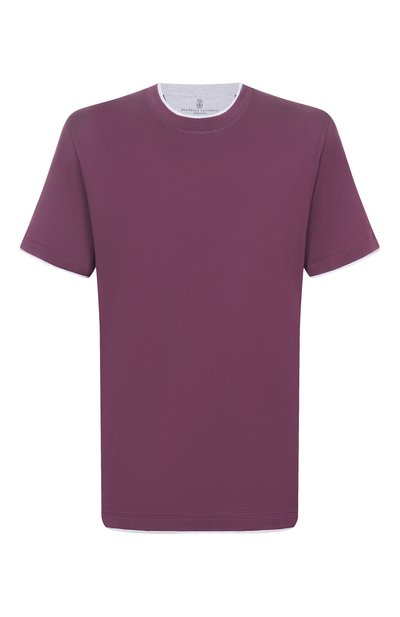 Мужская хлопковая футболка BRUNELLO CUCINELLI, арт. M0B137427