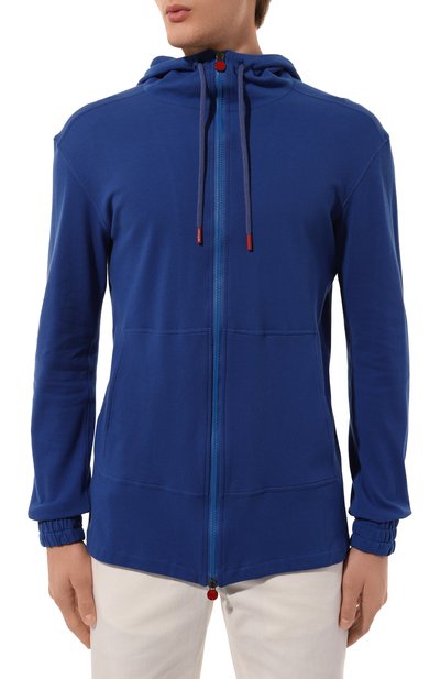 Хлопковая толстовка KITON синего цвета по цене 87550 руб., арт. UMC010H08801, фото 3 Хлопковая толстовка KITON, арт. UMC010H08801, фото 3