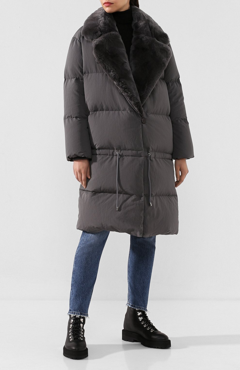 Пуховик с меховой отделкой ADD, арт. WAW881, фото 2